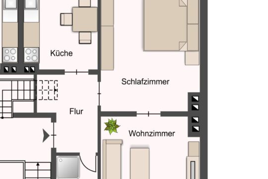 Grundriss spiegelbildlich